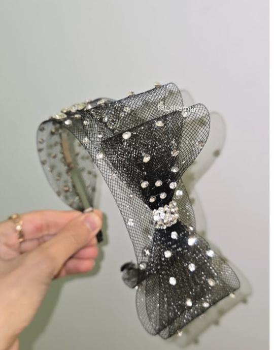 Fancy rhinestone chain hairband